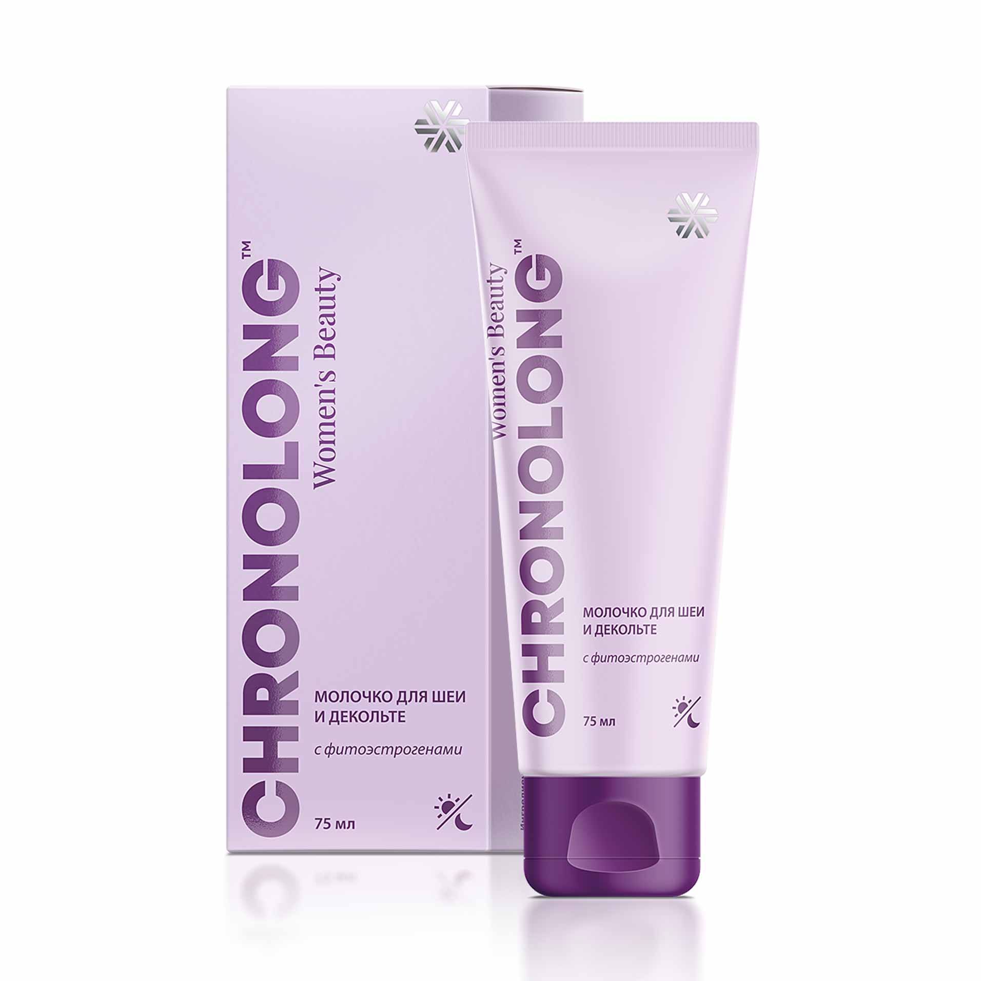 Chronolong, шир барои гардан ва канораи сина бо фитоэстрогенҳо